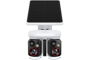 Baseus X1 Pro Dual-Tracking Solar Security Camera Outdoor Wireless, Dual 3K AI Cameras, 300° Pan, Color Night Vision, 8× Zoom