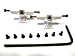 White Allen Key Fingerboard Trucks - Wooden Fingerboards-Tech Deck-Fingerboarding by Star Fingerboarding