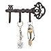 Comfify Decorative Wall Mounted Skeleton Key Holder | Vintage Key with 3 Hooks | Wall Mounted | Rustic Cast Iron | 7.9 x 4.1 |- with Screws and Anchors