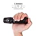 XINKAITE 5 Modes 2000 Lumen Zoomable Cree XM-L T6 LED Zoomable Flashlight, Water Resistant Adjustable Focus Tactical Torch