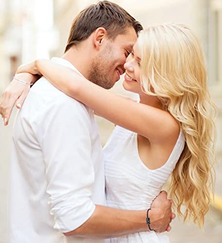 Constellations Couples Bracelets, Friendship Distance Matching Handmade Ceramic Bracelet Gifts for Women Mens Teens Boys Girls