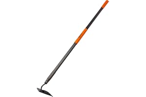 AgroPro Hoe Garden Tool, Heavy Duty Garden Hoe for Weeding, Metal Garden Hoe with Long Handle, 58 Inches