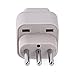 Wonpro Grounded Travel Plug Adapter Type L for Italy, Chile, Uruguay - CE Certified - 2 Pack