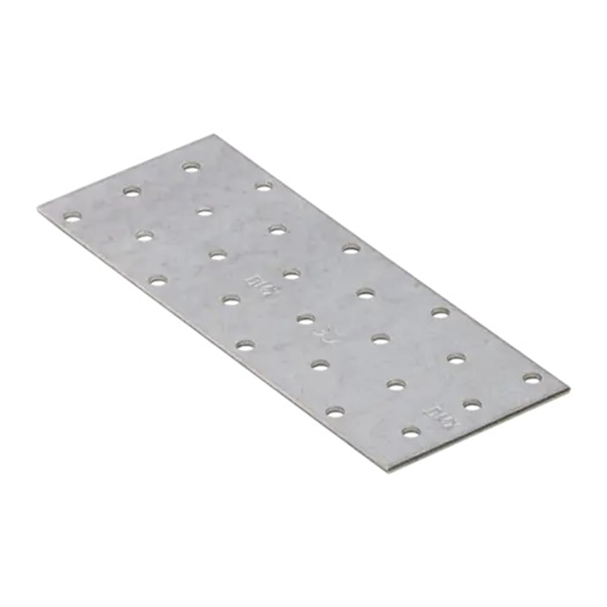 160mm x 60mm Galvanised Perforated Flat Plate Connector Joining Plates Metal Brace Brackets for Wood 2mm Thick Steel PP6 (Pack of 10) L03-06ABC — image 1