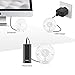 EasyAcc Handheld Fans [2x Crossbody Straps/2xDIY Stickers] for Portable Fan and Phones -Up to 10H Rechargeable Foldable Hand Desktop Fan for Home and Travel - White