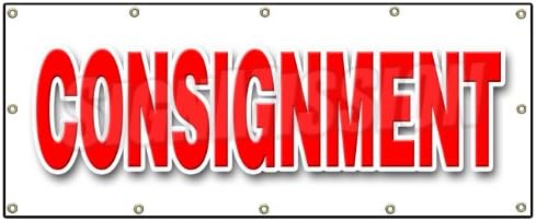 Amazon Com Consignment Banner Sign Second Hand Name Brands