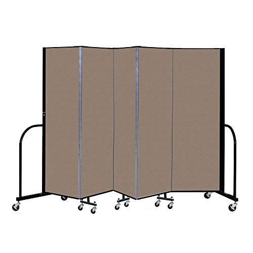 Norwood Commercial Furniture Assembled Freestanding Portable Partitions - 5 Pan…