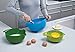 Joseph Joseph Nest Mix Compact Nesting Mixing Bowl Set Egg Separator Cracker Pouring Spout Food Prep Plastic Dishwasher Safe Non-Slip Base, 4-Piece, Multicolored