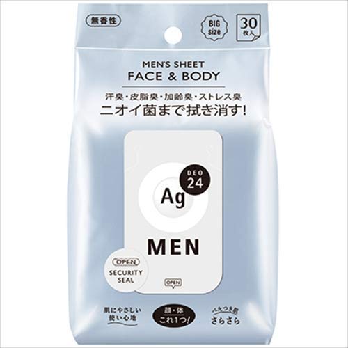 エージーデオ24メン メンズシート フェイス&ボディ 無香性 30枚入 (3)商品画像