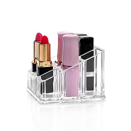 Sooyee Lipstick Organizer,Lipstick Holder,9 Spaces Acrylic Lipstick