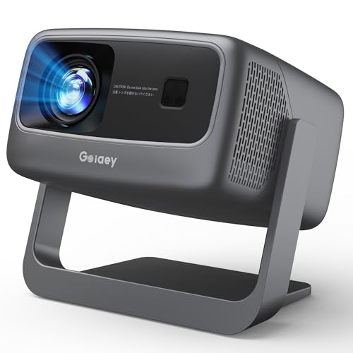 [2000 ANSI/ Official-NetfIix/360°Stand] Outdoor Projector with WiFi and Bluetooth, Auto Focus, Auto Keystone 4K Projector Native 1080P Support 36W DoIby Audio 500'' Display Smart Proyector