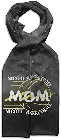 Nicote Basketball Mom Korena Loves Scarves Popularized Soft Baby Girls Headcarf Lightweight Printed Scarf Fashion Scarf