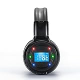 N65 Plug-card Style Hi-fi Digital Stereo Music Wireless Overhead Headset Headphones Headpiece for Iphone/ Ipad/itouch/ Samsung All Smart Cell Phones Tablet Computers with Bluetooth (Black)