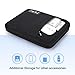 Cable Organizer Bag, Jelly Comb Electronics Organizer Travel Accessories Cord Organizer Cable Storage Bag for Charging Cable, Power Bank, Tablet (Up to 11'')and More-(Black)