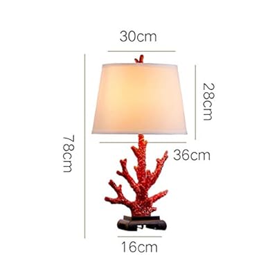 Desk lamp Living Room American Country Table Lamp Bedroom Bedside Lamp Modern Creative Coral Table Lamp Study Reading… 41eDR%2Bu351L