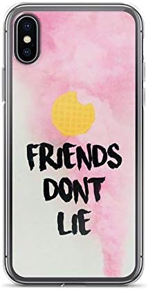 iPhone XR Pure Clear Case Cases Cover Friends Don't Lie Stranger and Things Fan Art