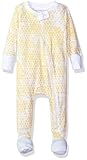 Burt's Bees Baby Baby Organic Zip Front Sleeper, Duckling Honeycomb, 12 Months