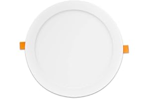 DEMASLED 18W (OD 8.77in | ID 8in) Led Light Ultra-Thin Round Panel Ceiling recessed. Cool White1440lm with Driver. Non-dimmable. (Equivalent to 180W Incandescent Light)