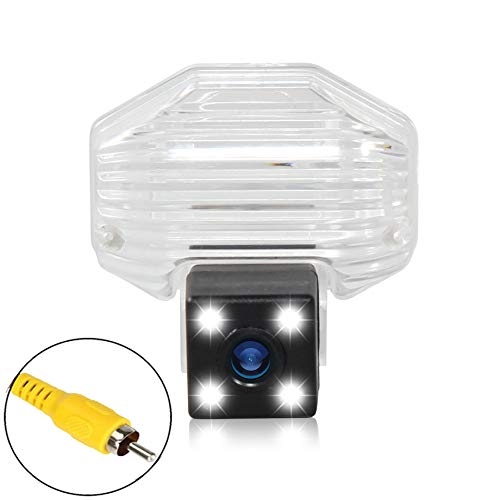 Eway Backup Reverse Camera for Toyota Sienna 2011-2018 Corolla 2009-13 Scion xB 2008-15 xD 2008-14 Car Safety Rear View License Plate Parking Cameras with Removable Guideline, 4 IR Lights Night Vision