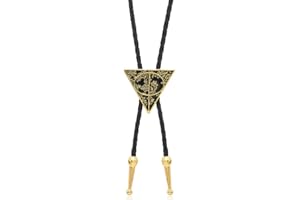 AZORA Western Cowboy Bolo Tie for Men Native American Bola Necktie Rodeo Leather Necktie for Men Women