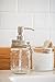 Nicole-Rhea Mason Jar Soap Dispenser/Lotion Dispenser (Includes Satin Brushed Soap Pump, Canning Style Lid and Clear Ball Brand Glass Mason Jar) Model 10-102SC
