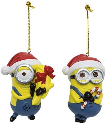 Immagini Minion Natalizi.Minions 91142 2 2 Addobbi Natalizi In Poliresina 2 Soggetti Assortiti 9 Cm Amazon It Giochi E Giocattoli