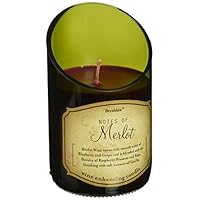 Zings & Thingz 57073735 Merlot Scented Candle, Green