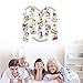 Teapai Hanging Photo Display for Wall, Wood Picture Frame Collage with 30 Clips Multi Photo Display Collage Board for Party,Home, Office Decor (29.1 X 25.2 Inch)