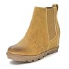 Athlefit-Womens-Wedge-Chelsea-Boots-Comfortable-Ankle-Wedge-Booties