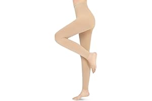 BLAHHEY 15-20 mmHg Compression Stockings for Women & Men, Footless Compression Pantyhose, Compression Leggings Support Hose for Varicose Veins, Swelling, Doctor, Teacher