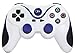 SZJJX Portable Rechargable Dualshock Full Vibration Feedback Wireless Bluetooth 6 Axis Game Controller Gamepad Consoles Joypad Joystick Control Pad for Sony Playstation III PS3-White/Blue