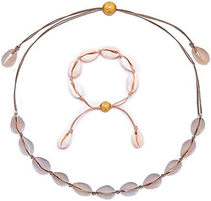 Natural Shell Choker Necklace Bead Pearl Adjustable Conch Handmade Hawaii Beach Seashell Necklace Jewelry for Women Girls