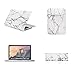 TOP CASE 4 in 1 Bundle - Marble Pattern Rubberized Hard Case Cover + Sleeve Bag + Keyboard Cover + Screen Protector for Old Generation Macbook Pro 13