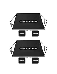 Fundas de parabrisas y espejos de FROSTBLOCKER (2 unidades). Protege el parabrisas de la nieve, el hielo y el frio, se adapta a la mayoría de carros, camiones, SUV y minivan