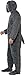 Smiffys mens Fluffy Dog Costume, Grey, L - US Size 42