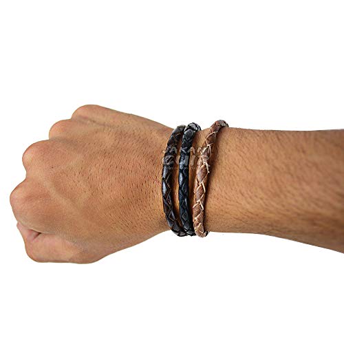 JAKANI-Cuir-Bracelet-Adjustable-Genuine-Leather-Bracelet-Handmade-Bracelet-for-MenGenuine-Leather-Bracelet