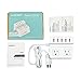 Surge Protector with USB 1700J 1250W Overload Protection 2 AC Outlets 5 Port (40W 8A) USB Charing Hub Dock Station and 4.9 ft Power Cord for Kindle Fire/iPhone 7/iPad Universal for Home & Office