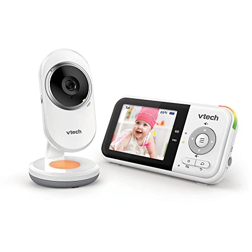 Vtech - BM3254 - Baby Monitor Video Clear Plus - Night Light and Lullaby - Display 2.8 Inch - Baby Monitor Audio - Version FR