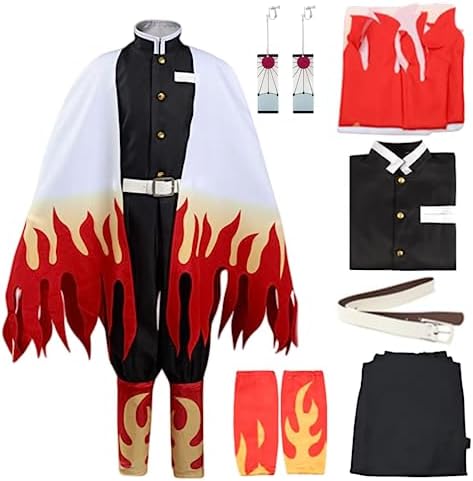 Jiumaocleu Disfraz De Cosplay De Tomioka Giyuu – Conjunto Completo Con Chaqueta, Pantalones Y Cinturón (Tallas 110 Cm A 3XL)