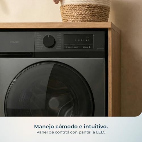 Lavadora Carga Frontal 10Kg Bolero DressCode 10450 Inverter Steel, 1400 rpm, 16 programas, Clase A-10%, Motor Inverter Plus, Allergy Care, Pearl Drum, Función Silence, Stop&Go, KidLock, Steel