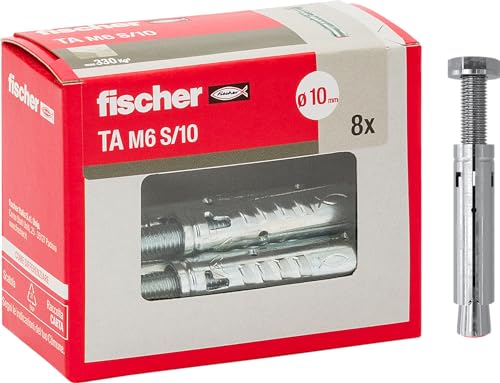 fischer Stahldübel TA M 6 S/10 Y mit Sechskantschraube