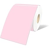 STARLIBOO 3"X5" Rectangle Color Coding Labels, Removable Square Label Inventory Stickers, Permanent Warehouse Moving Box Square Label (250Labels, Pink)