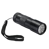 UV Flashlight, Cymas 12 LED Ultra Violet Blacklight Urine & Scorpion Detector Torch to Find Stains on Carpet, Rugs or Furniture Material