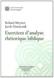 Exercices d'analyse rhétorique biblique