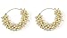 Muchmore Women's Pearl Beads Made White Polki Jhumki Earring