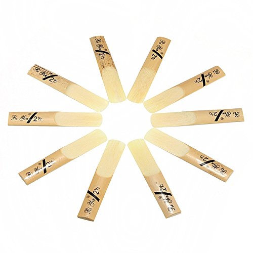 C&C Products 10pcs Traditional Bb Clarinet Reeds Reed Bb 2.5 Strength 2 1/2