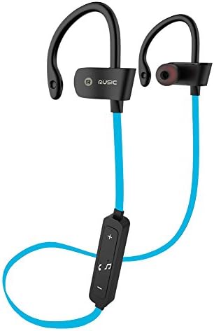 Bluetooth Headphones -Bchway V4.1 Wireless Earbuds 5 Hr Playtime Sport In-Ear Sweatproof Earphones with Mic Premium Bass Sound Headset Noise Reducing for Gym Running Workout (Blue)