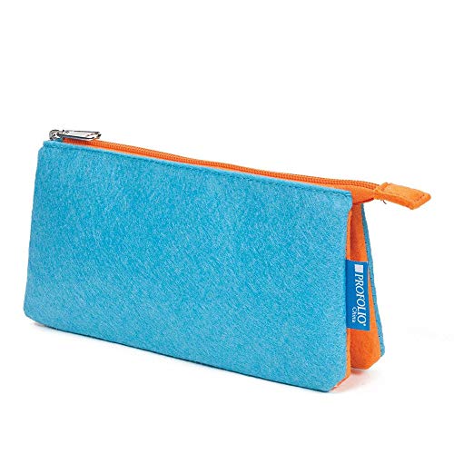 Itoya ProFolio Midtown Pouch, Ocean and Orange 4 X 7 inches, MDP-47OCOR