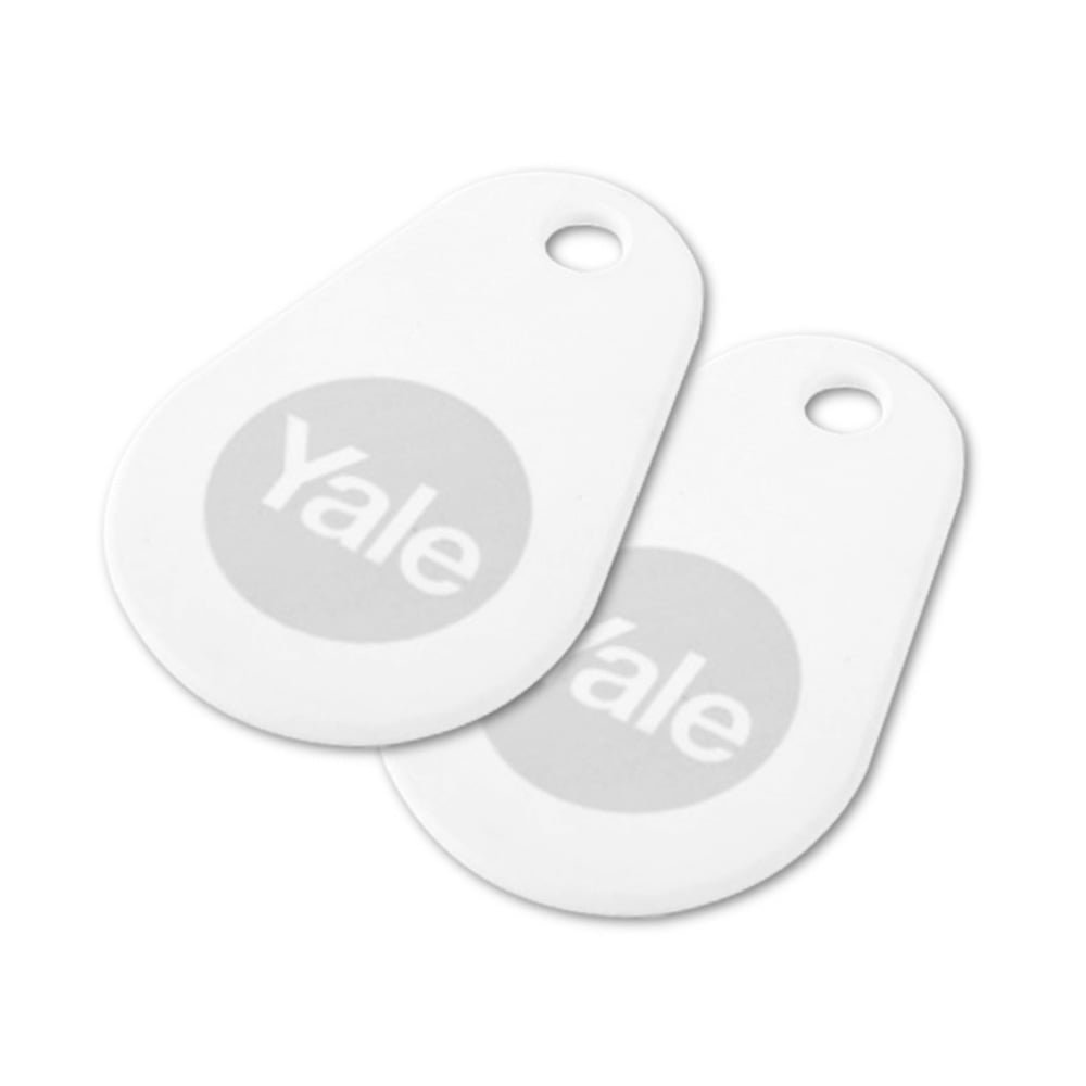 Yale P-YD-01-CON-RFIDT-WH Smart Door Lock Key Tags, White, Pack of 2, Set of 2 Pieces