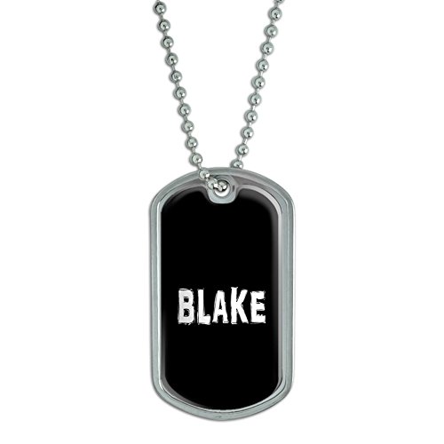 Blake - Name Military Dog Tag Luggage Keychain